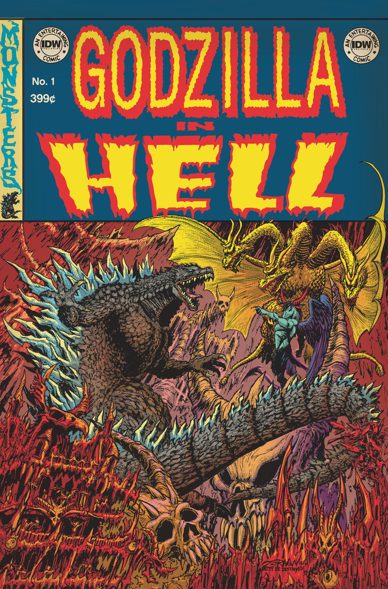 Illustration for article titled Exclusive IDW preview: New comics series sends Godzilla to hell